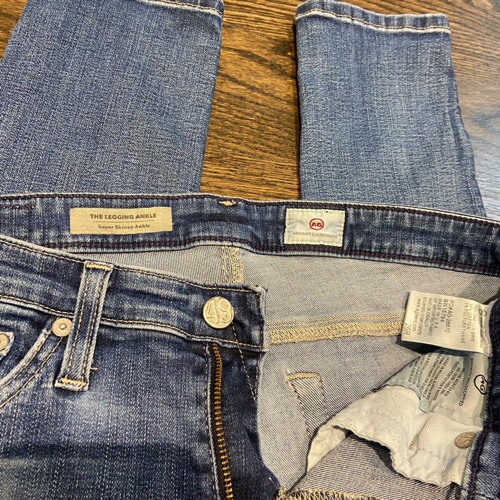 AG the legging ankle skinny jeans - size 26